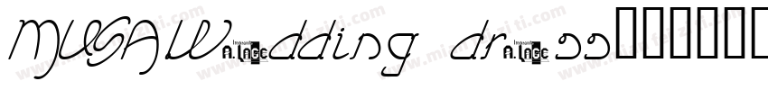 MUSA.Wedding dress字体转换